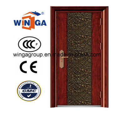 Villa Buidling Sunproof buena calidad de acero de hierro de seguridad puerta (WS-17)